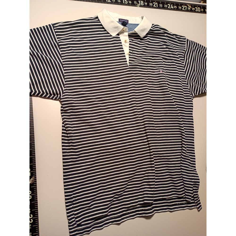 Gant Mens XL Striped Golf Polo